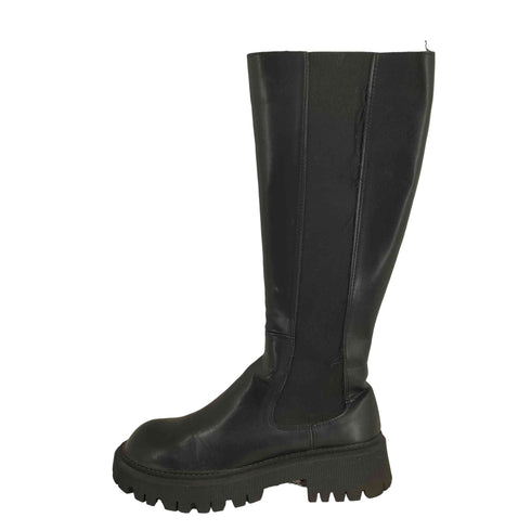 BLONDEY トラックソールサイドゴアロングブーツ レディース JPN:M