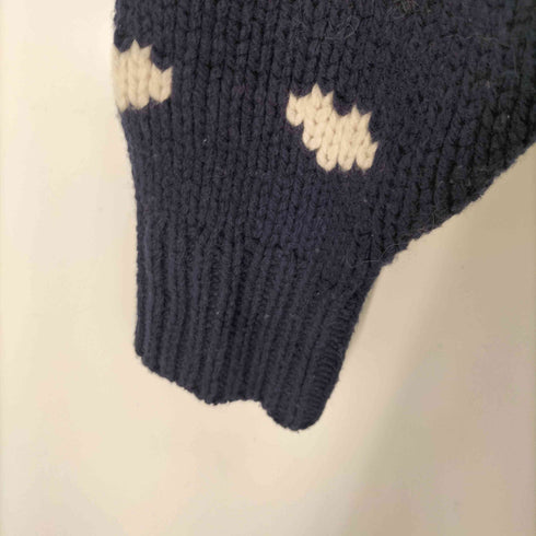 NKNIT ハートパターン ウールナイロンニット レディース JPN:0