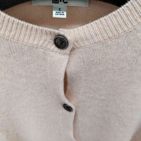 ユニクロシー UNIQLO:C カシミヤクルーネックショート カーディガン レディース JPN:S