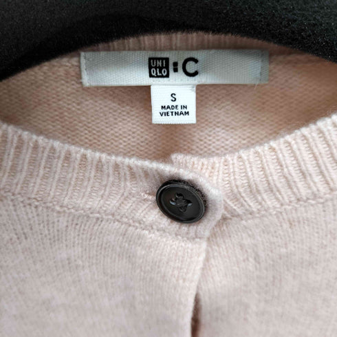 ユニクロシー UNIQLO:C カシミヤクルーネックショート カーディガン レディース JPN:S