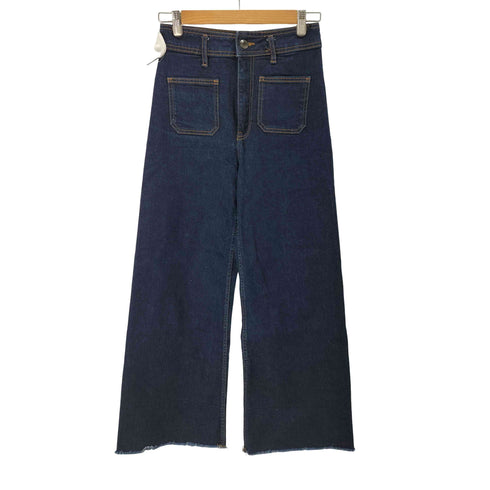 ザラ ZARA THE PATCHPOCKETS MARINE STRAIGHT レディース EUR:36