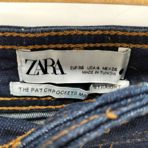 ザラ ZARA THE PATCHPOCKETS MARINE STRAIGHT レディース EUR:36