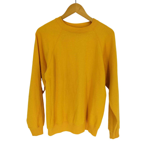 ヘインズ Hanes 80-90S USA製 50/50 コットン アクリル ラグランスリーブ クルーネック スウェット トレーナー メンズ import:L