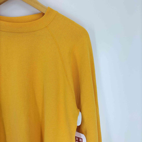 ヘインズ Hanes 80-90S USA製 50/50 コットン アクリル ラグランスリーブ クルーネック スウェット トレーナー メンズ import:L