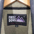 ファーストダウン FIRST DOWN ロゴ刺繍 フルジップ フリースジャケット メンズ import:M