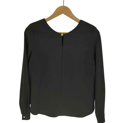 バーニーズニューヨーク BARNEYS NEWYORK ウォッシャブル フロントパール 2WAY ブラウス レディース FREE