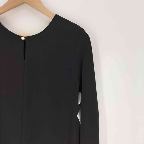 バーニーズニューヨーク BARNEYS NEWYORK ウォッシャブル フロントパール 2WAY ブラウス レディース FREE