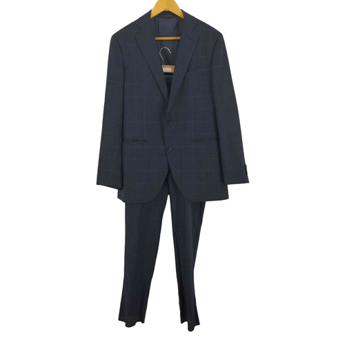 スーツカンパニー THE SUIT COMPANY チェック柄 2Bテーラードジャケット パンツ セットアップ メンズ 180CM-6Drop