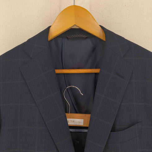 スーツカンパニー THE SUIT COMPANY チェック柄 2Bテーラードジャケット パンツ セットアップ メンズ 180CM-6Drop