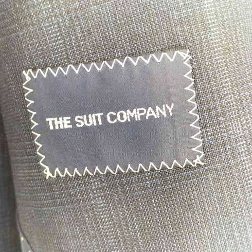 スーツカンパニー THE SUIT COMPANY チェック柄 2Bテーラードジャケット パンツ セットアップ メンズ 180CM-6Drop