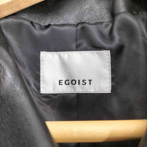 エゴイスト EGOIST ラムレザー ライダースジャケット レディース FREE