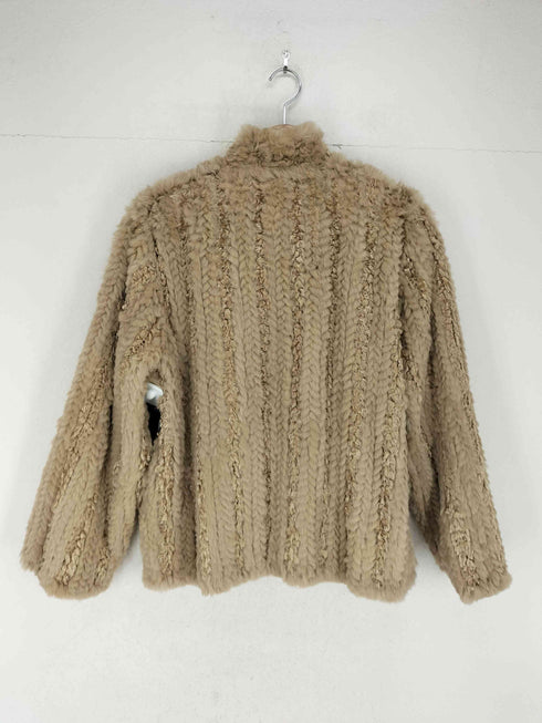 ラビットファー シルク リバーシブルファージャケット レディース