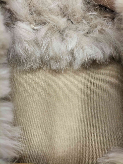 ラビットファー シルク リバーシブルファージャケット レディース