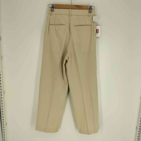 マカフィー MACPHEE 23AW フランネル タック ワイド テーパード パンツ レディース JPN:36