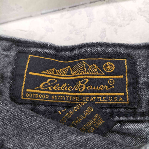 エディーバウアー Eddie Bauer 90S 黒タグ 先染めブラック デニム スカート レディース 10