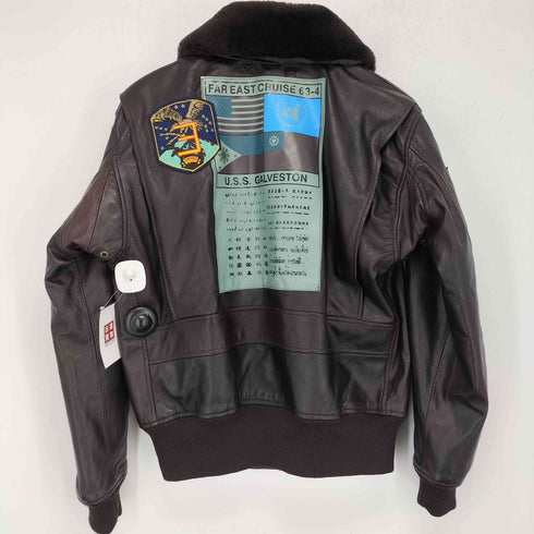 ボリーニ BOLINI G-1 牛革 ワッペン刺繍 フライトジャケット メンズ JPN:48