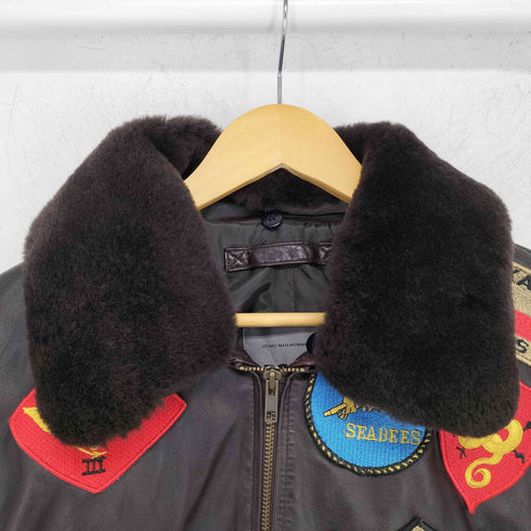 ボリーニ BOLINI G-1 牛革 ワッペン刺繍 フライトジャケット メンズ JPN:48