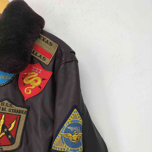 ボリーニ BOLINI G-1 牛革 ワッペン刺繍 フライトジャケット メンズ JPN:48