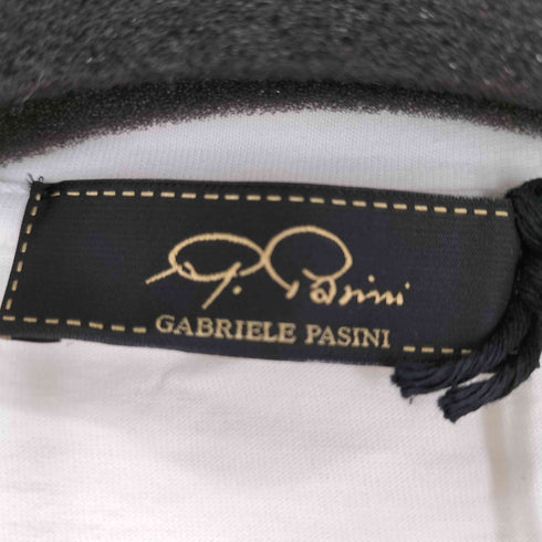 Gabriele Pasini 刺繍デザインvネックTシャツ メンズ import:M