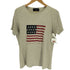 ポロスポーツラルフローレン POLO SPORT RALPH LAUREN 90S ロゴ 星条旗 プリント S/S クルーネック Tシャツ メンズ import:M