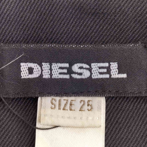 ディーゼル DIESEL 00s Y2K 刺繍 斜めポケット フレアスカート レディース 25