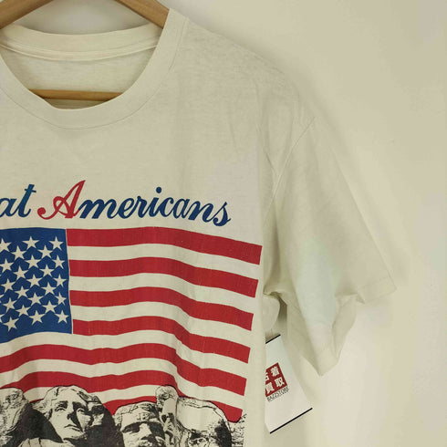 星条旗 大統領 プリント シングルステッチ S/S Tシャツ メンズ