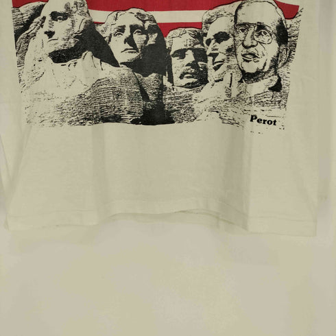 星条旗 大統領 プリント シングルステッチ S/S Tシャツ メンズ