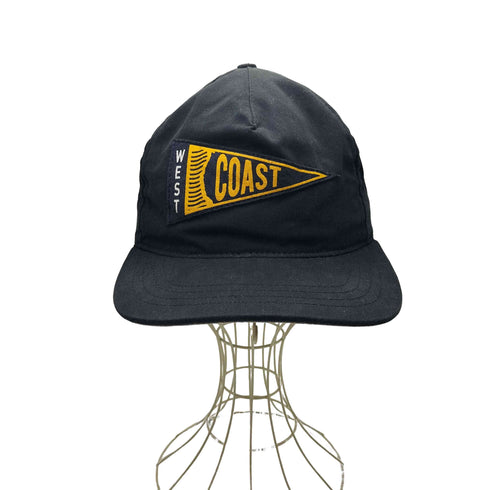 THE AMPAL CREATIVE USA製 WEST COAST PENNANT 2 BLACK 5パネルキャップ メンズ