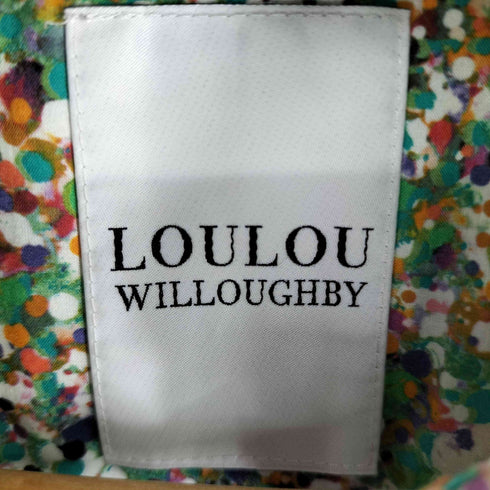 ルルウィルビー LOULOU WILLOUGHBY ドット柄 マルチカラーノースリーブワンピース レディース