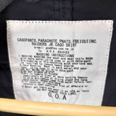 ゴア goa コットン ツイル ダスター コート メンズ FREE