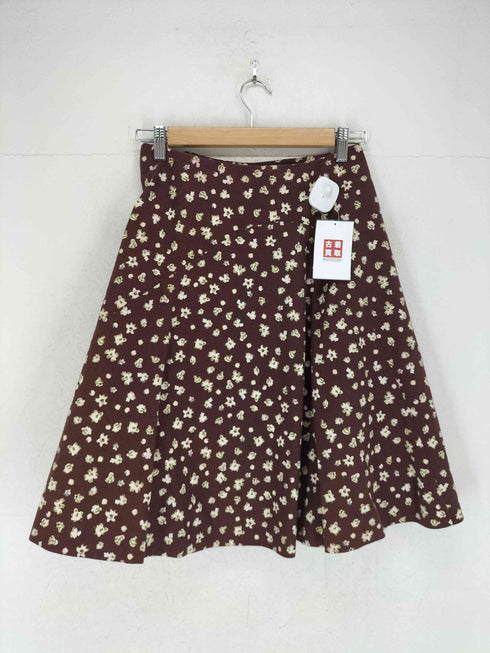 マルニ MARNI イタリア製 ボタニカル柄 スナップボタン スカート レディース 38