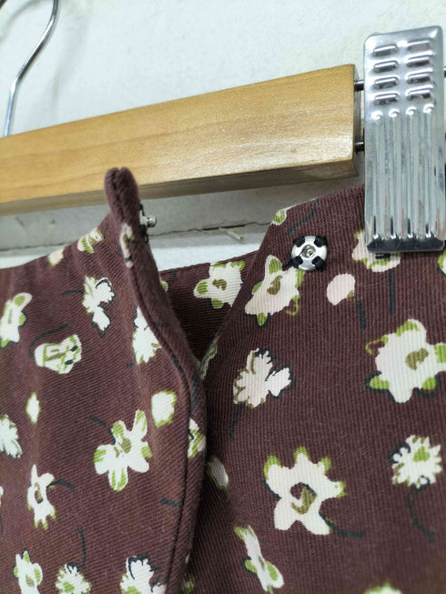 マルニ MARNI イタリア製 ボタニカル柄 スナップボタン スカート レディース 38