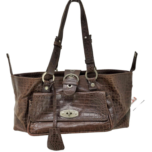 Via Repubblica イタリア製 Y2K クロコ 型押し レザー ワンショルダーバッグ レディース