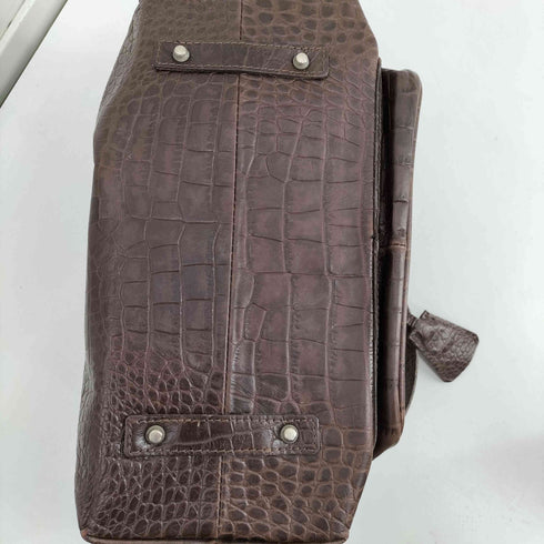 Via Repubblica イタリア製 Y2K クロコ 型押し レザー ワンショルダーバッグ レディース