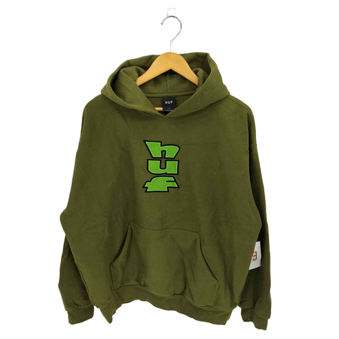 ハフ HUF BENTON HEAVYWEIGHT FLEECE ロゴ刺繍 プルオーバーパーカー メンズ import:L