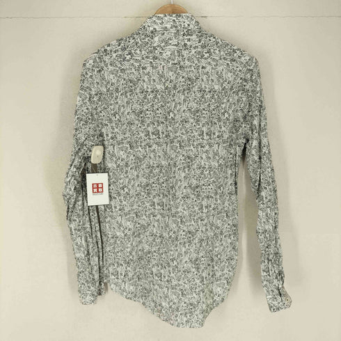 ザラマン ZARA MAN SLIM FIT 比翼総柄シャツ メンズ M