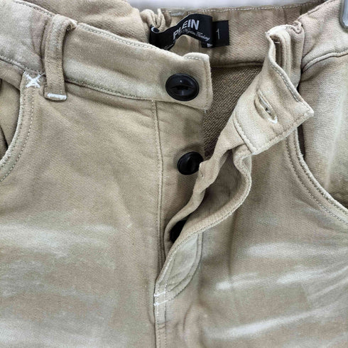 PLEIN ペイント加工 ストレッチパンツ Y2K メンズ 1