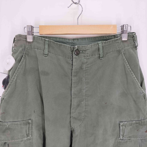 ユーエスアーミー U.S. ARMY 60S ジャングルファティーグ 4th リップストップ ボタンフライ カーゴ パンツ メンズ 31