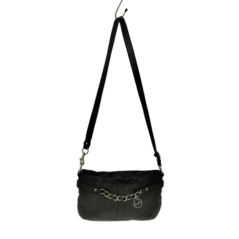 コーチ COACH ロゴチャーム レザーショルダーバッグ レディース