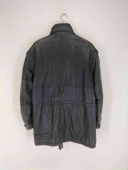 ラムレザー 比翼ジャケット メンズ JPN:M