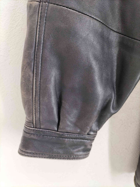 ラムレザー 比翼ジャケット メンズ JPN:M