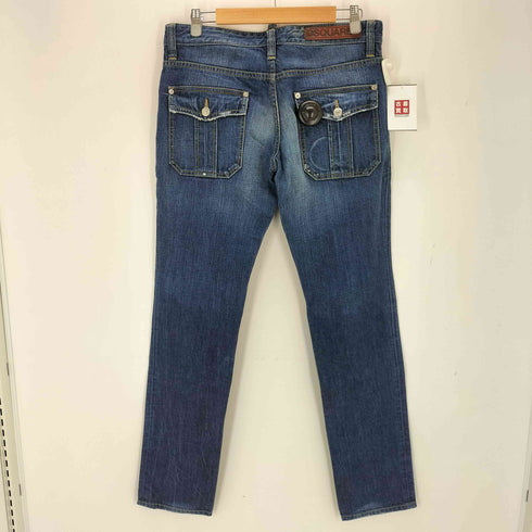 ディースクエアード DSQUARED2 ダメージ加工 ボタンフライデニムパンツ メンズ 46