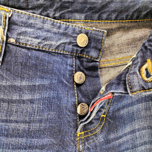 ディースクエアード DSQUARED2 ダメージ加工 ボタンフライデニムパンツ メンズ 46