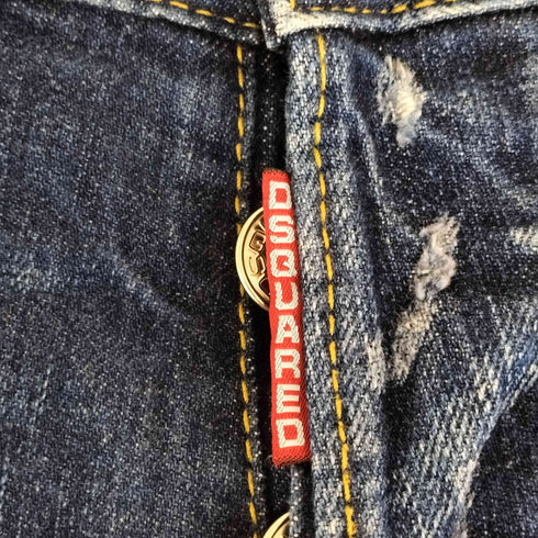 ディースクエアード DSQUARED2 ダメージ加工 ボタンフライデニムパンツ メンズ 46