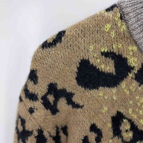 ザラ ZARA レオパード柄 ニット メンズ JPN:L