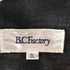 B.CFactory ブラック デニムカバーオール メンズ 3L