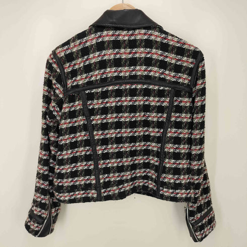 ザラ ZARA ツイード ダブルライダースジャケット タイトスカート レディース JPN:M
