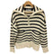 ザラ ZARA ボーダー柄 ハーフジップニット レディース JPN:L