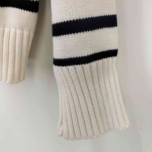 ザラ ZARA ボーダー柄 ハーフジップニット レディース JPN:L