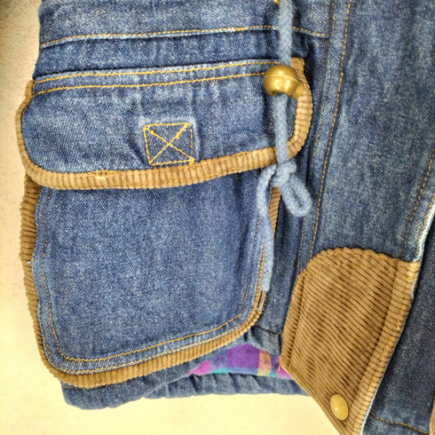 ノースウエストテリトリー NORTHWEST TERRITORY コーデュロイ切替デニムフーディージャケット レディース 7